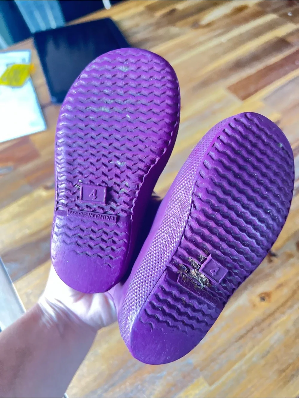 Hunter Kids Purple Waterproof Rain Boots